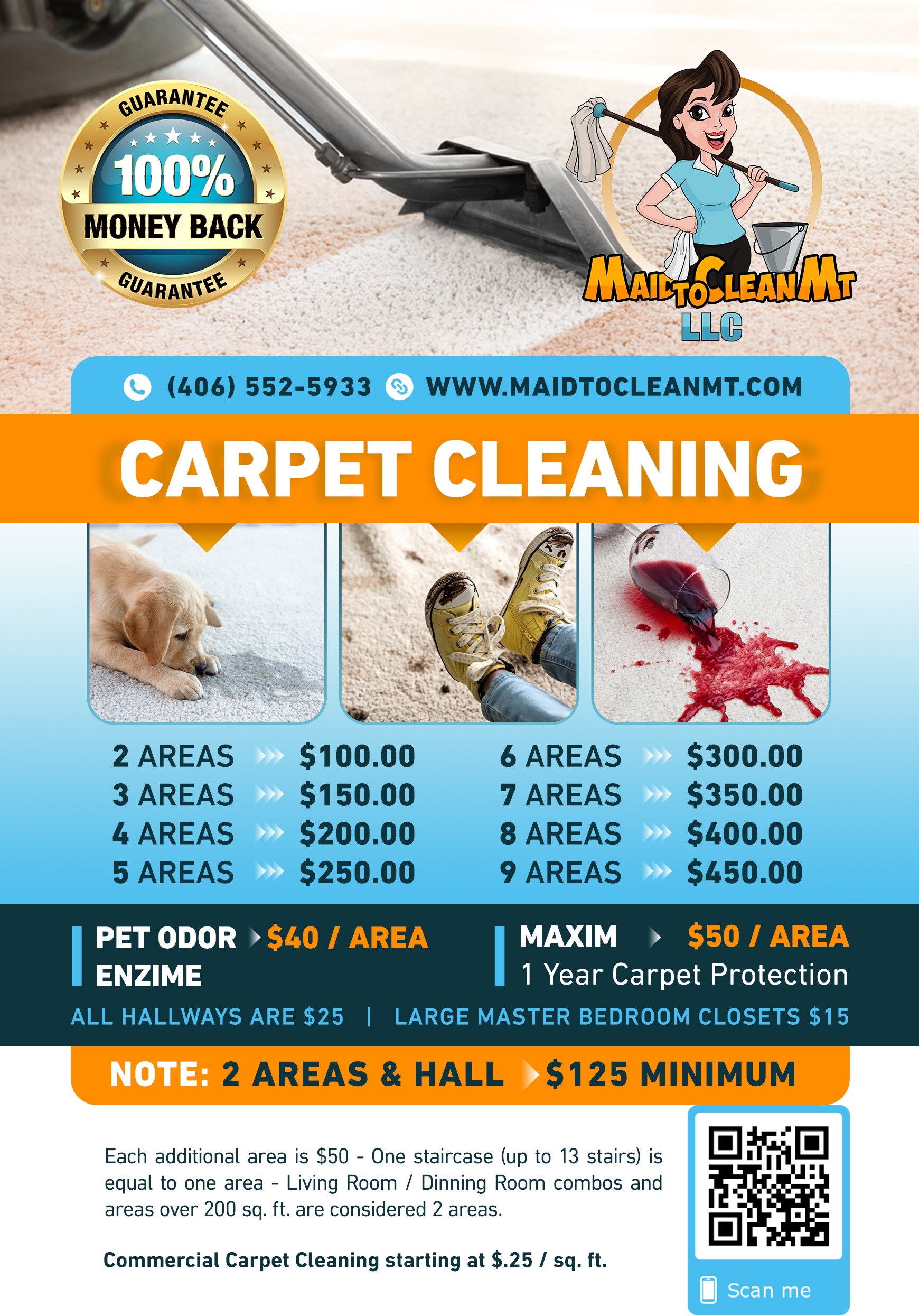 Carpet Cleaning Services Belgrade, Bozeman & Three Forks, MT Maid To Clean MT, LLC